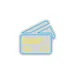 Custom Neon | Credit Card Design Neon Sign | 24x25 | Yellow and Blue Bright Sign 3