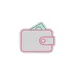 Custom Neon | Wallet with Money Neon Sign | 21x24 | Pink and Green 3
