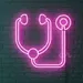 Pink Stethoscope Neon Sign 20x21 Inch – LED Medical Neon Wall Light for Doctors, Nurses, Clinics, Hospitals, Medical Offices, Healthcare Decor, Graduation, Gifts, Nurses Week, Home or Office 1