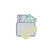 Custom Neon | Wallet with Money Neon Sign | 24x20 | Yellow Green Purple 3