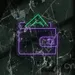 Custom Neon | Wallet with Cash Neon Sign | 24x23 | Purple and Green 2
