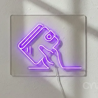 Custom Neon | Paint Bucket Pouring Neon Sign | 18x25 | Blue