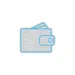 Custom Neon | Wallet Design Neon Sign | 21x24 | Light Blue 3