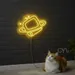 Custom Neon | Space TV Neon Sign | 19x24 Yellow 2