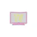 Custom Neon | Modern TV Neon Sign 19x24 Inch Pink & Yellow 3