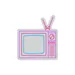 Custom Neon | Retro TV Neon Sign 30x27 Inch Pink & Blue 3