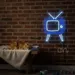 Custom Neon | Retro TV Neon Sign 24x26 Inch Blue 2