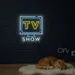 Custom Neon | LED Neon TV Show Sign 24x22 | Bright Yellow and Blue 2