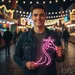 Custom Neon | Giraffe Neon Sign | 24x19 | Hot Pink | Perfect for Kids Room Decor 1