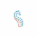 Custom Neon | Giraffe Neon Sign | 24x14 | Blue and Orange Neon Sign for Decor 3