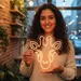 Custom Neon | Giraffe Neon Sign | 30x28 | Orange Bright Neon Sign for Home Decor 1