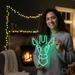 Custom Neon | Giraffe Neon Sign | 24x18 | Green Neon Wall Decor for Kids Room 1