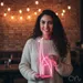 Custom Neon | Giraffe Neon Sign | 27x12 | Hot Pink Bright Color for Home Decor 1
