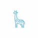 Custom Neon | Giraffe Neon Sign | 24x16 | Ice Blue Neon Sign for Decor and Room Glow 3