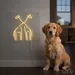 Custom Neon | Giraffes Neon Sign | 24x18 | Yellow Bright Neon Decor for Room 2