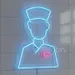 Nurse Icon LED Neon Sign – 20x14 Inch Blue and Pink Neon Light for Hospitals, Clinics, Nursing Stations, Healthcare Offices, Medical Schools & Wellness Centers – Nurse Appreciation Decor 2