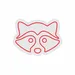 Custom Neon | Raccoon Face Neon Sign | 15x20 Inches | Red Color Bright Decor 3