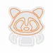 Custom Neon | Raccoon Face Neon Sign | 23x21 | Orange Neon Sign for Home Decor 3