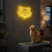 Custom Neon | Raccoon Face Neon Sign | 17x24 | Yellow Bright Color for Room Decor 2