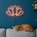 Custom Neon | Lotus Flower Neon Sign | 16x25 | Orange Bright Neon Wall Decor 2