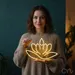 Custom Neon | Lotus Flower Neon Sign | 18x25 | Yellow Neon Sign for Home Decor 1