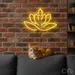 Custom Neon | Lotus Flower Neon Sign | 18x25 | Yellow Neon Sign for Home Decor 2