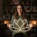 Custom Neon | Lotus Flower Neon Sign | 16x27 | Warm White Neon Sign for Home Decor 1