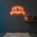 Custom Neon | Lotus Flower Neon Sign | 15x25 | Orange Bright Neon Decor 2
