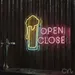 Custom Neon | Open Close Neon Sign | 19x24 Inches | Yellow Pink Blue Neon Sign 1