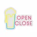 Custom Neon | Open Close Neon Sign | 19x24 Inches | Yellow Pink Blue Neon Sign 3