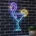 Custom Neon | Flamingo Cocktail Neon Sign | 24x16 | Purple Blue Yellow 2