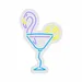 Custom Neon | Flamingo Cocktail Neon Sign | 24x16 | Purple Blue Yellow 3