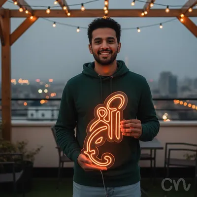 Custom Neon | Spoon and Fork Neon Sign | 30x18 | Orange for Kitchen Restaurant Decor