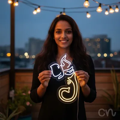 Custom Neon | Seahorse Neon Sign | 24x15 | Warm White and Yellow Neon Sign