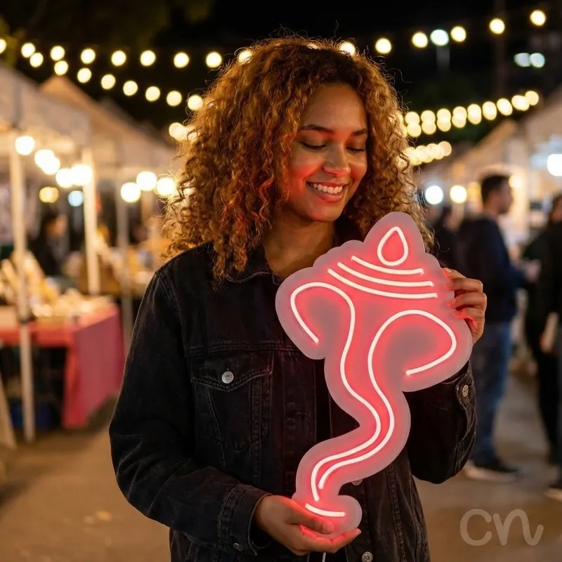 Custom Neon | Elephant Head Neon Sign | 24x16 | Red Color for Home and Bar Decor