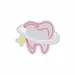 Custom Neon | Tooth with Toothbrush Neon Sign | 23x30 Inches | Pink White Yellow 3