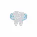 Custom Neon | Tooth with Muscles Neon Sign | 20x24 | Ice Blue 3