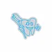 Custom Neon | Tooth with Toothbrush Neon Sign | 26x30 | Ice Blue 3