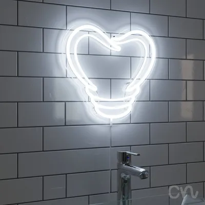 Custom Neon | Abstract Swirl Neon Sign | 22x24 | Warm White