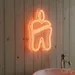 Custom Neon | Tooth with a Flame Neon Sign | 24x14 | Warm White 1