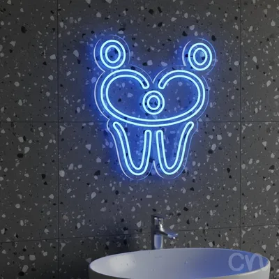 Custom Neon | Wedding Couple Neon Sign | 24x21 Inches | Ice Blue Color for Weddings