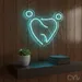 Custom Neon | Bear Face Neon Sign | 21x24 | Ice Blue Neon Sign for Room Decor 2