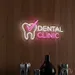 Custom Neon | Dental Clinic Neon Sign | 12x24 | Hot Pink Neon Sign for Dental Offices 1