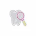Custom Neon | Tooth with Magnifying Glass Neon Sign | 23x24 | Hot Pink, Warm White, Yellow 3