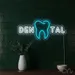 Custom Neon | Den Tal Neon Sign | 13x30 | White Blue Neon Sign for Indoor Decor 2