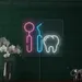 Custom Neon | Dental Tools and Tooth Neon Sign | 21x24 | Pink and Blue 1