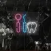 Custom Neon | Dental Tools and Tooth Neon Sign | 21x24 | Pink and Blue 2
