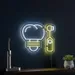 Custom Neon | Light Bulb and Bottle Neon Sign | 20x24 | Yellow 1
