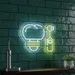 Custom Neon | Light Bulb and Bottle Neon Sign | 20x24 | Yellow 2