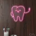Custom Neon | Happy Tooth Neon Sign | 20x25 | Pink 1